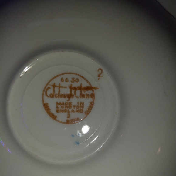 Colclough China Pattern #6630 Teacup w/ Saucer - Picture 8 of 8